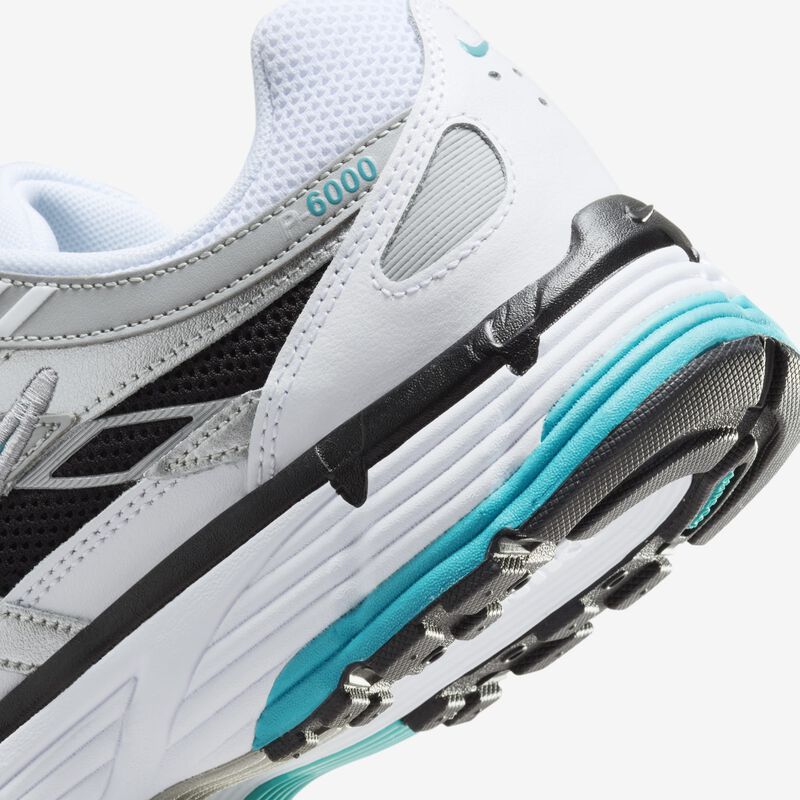 Nike P-6000, Blanco/Plata metalizado/Negro/Cactus empolvado, hi-res