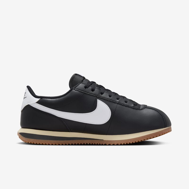 Nike Cortez, Negro/Blanco-Goma Marrón Medio-Sésamo, hi-res
