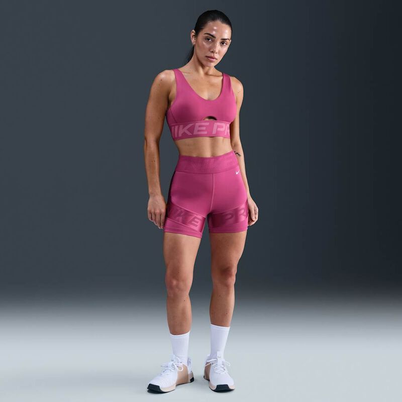 Nike Pro Indy Plunge, Remolacha Dulce / Baya Del Desierto / (Blanco), hi-res