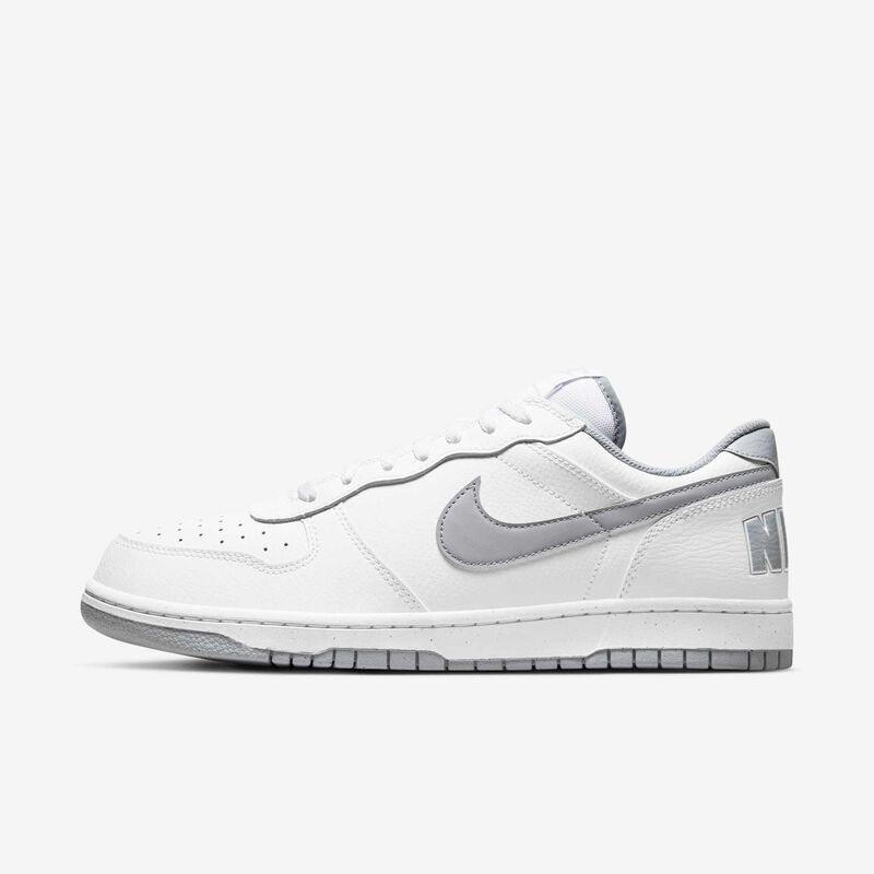 Nike Big Low, Blanco/Gris Lobo, hi-res