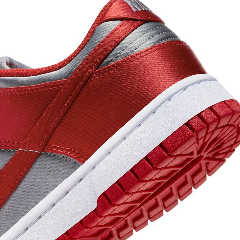 Nike Dunk Low, Gris medio/Blanco/Rojo universitario, hi-res