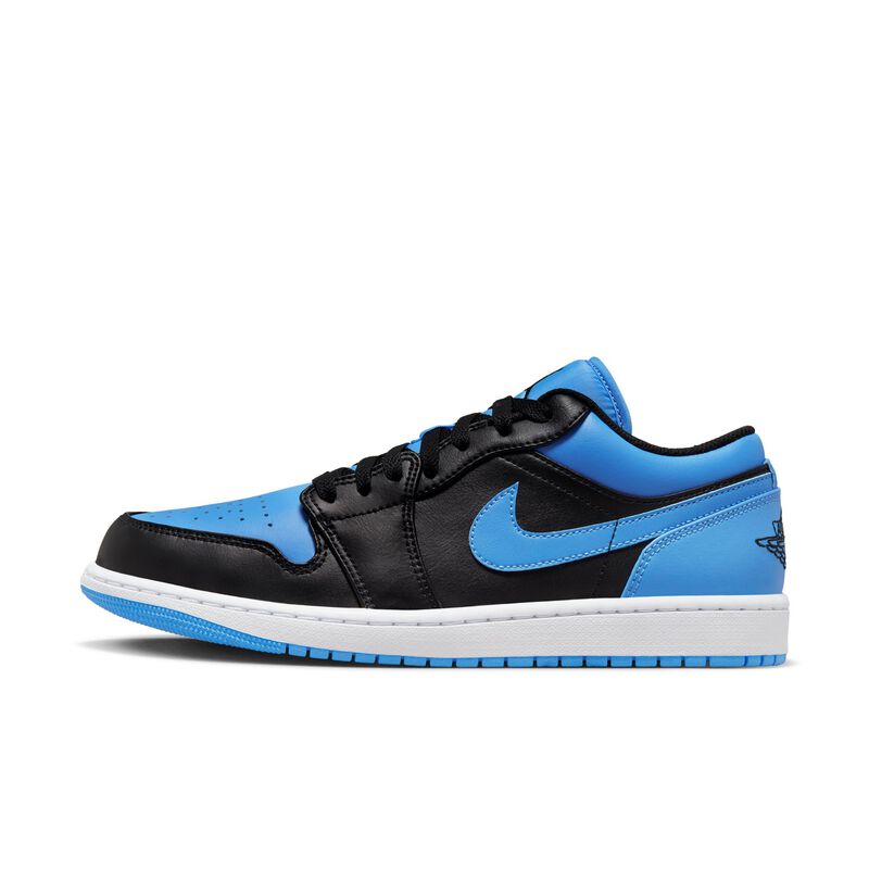 Air Jordan 1 Low, Negro/Azul universitario/Blanco/Negro, hi-res