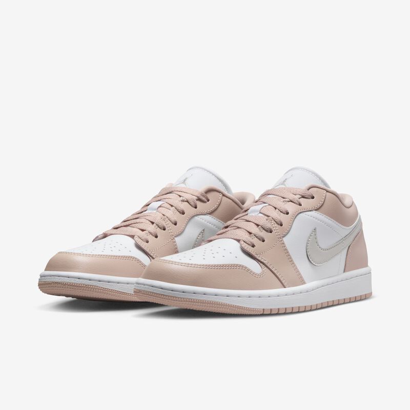 Air Jordan 1 Low, Blanco/Beige partícula/Hueso claro, hi-res