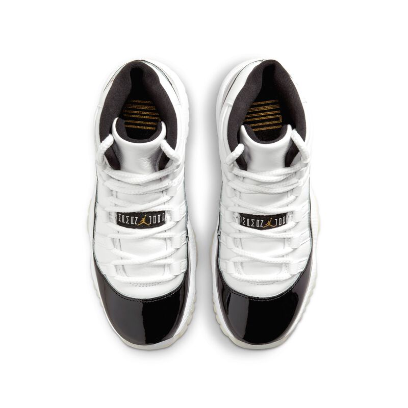 Air Jordan 11 Retro, Blanco/Negro/Oro metalizado, hi-res