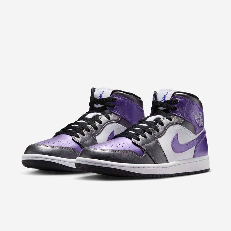 Air Jordan 1 Mid SE, Blanco/Uva Hielo-Negro, hi-res