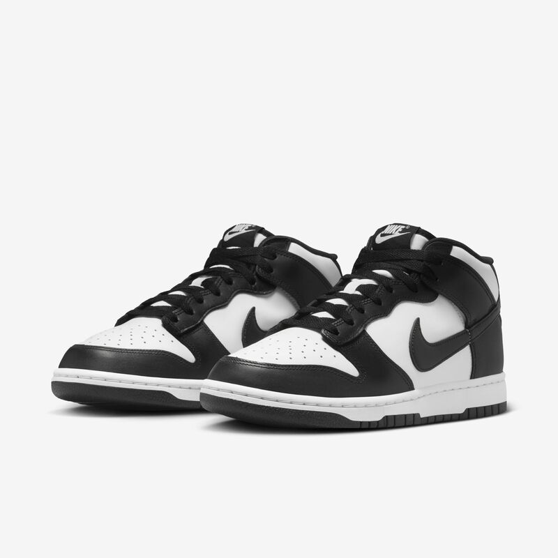 Nike Dunk Mid, Blanco/Negro-Blanco-Negro, hi-res
