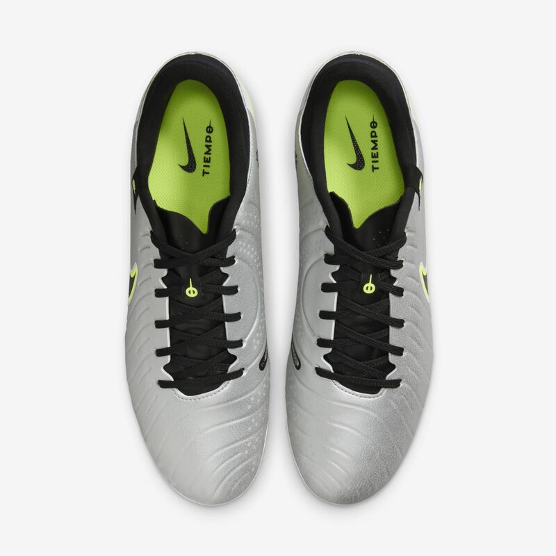 Nike Tiempo Legend 10 Academy, Plata Metalizada/Negro-Voltio, hi-res