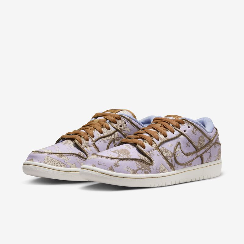 Nike SB Dunk Low Pro Premium, Gris fútbol/Caqui/Oro liso/Leche de coco, hi-res