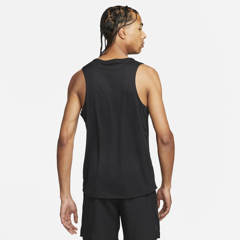 Nike Miler, Negro/Silvato reflectante, hi-res