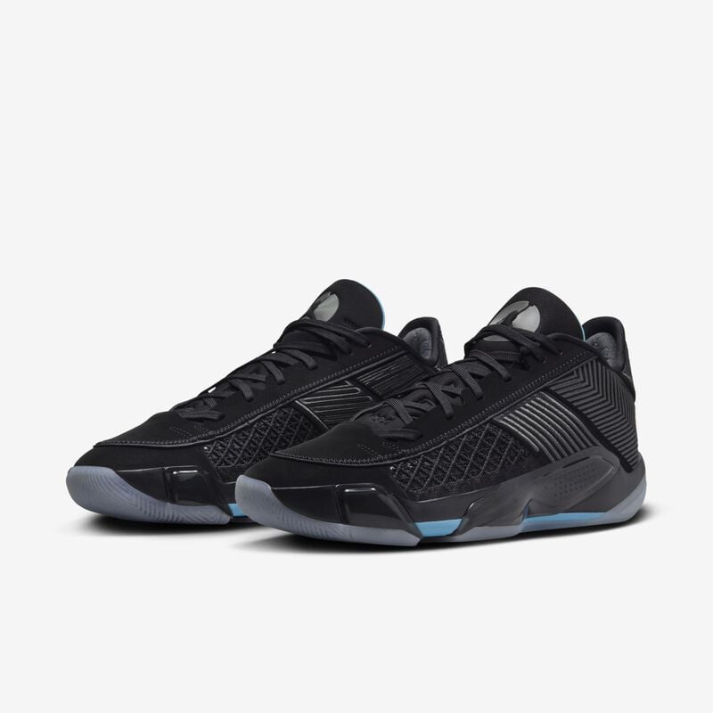 Air Jordan XXXVIII Low, Negro/Gris partícula-Antrancita, hi-res