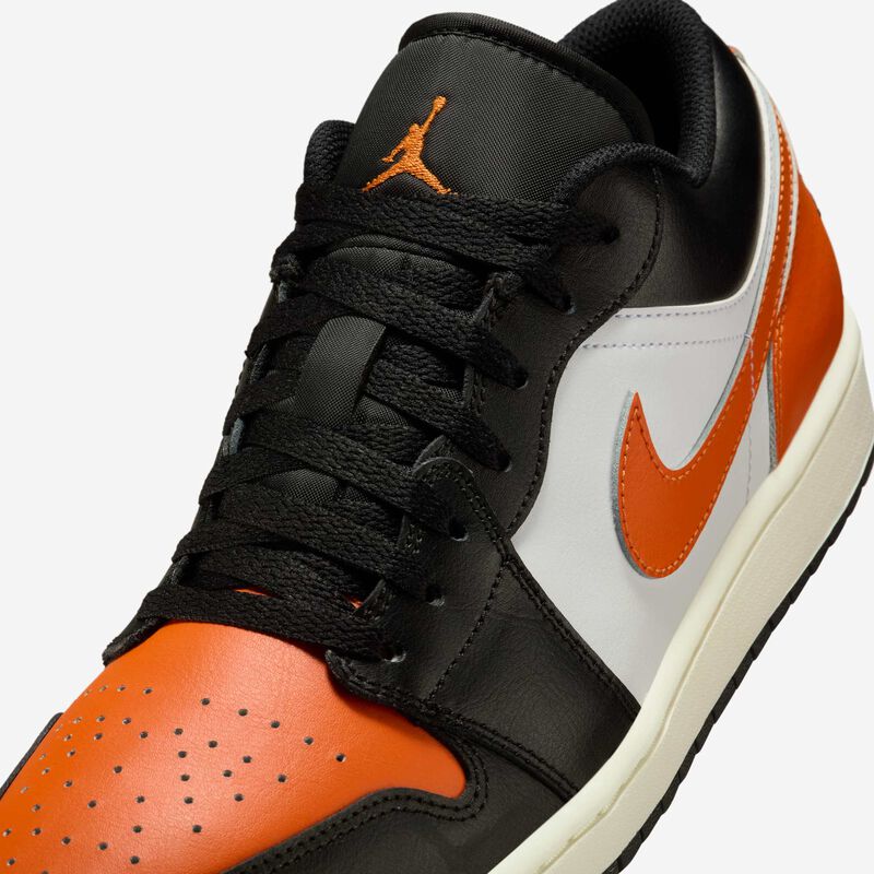 Air Jordan 1 Low, Negro/Blanco/Vela/Estrella de mar, hi-res
