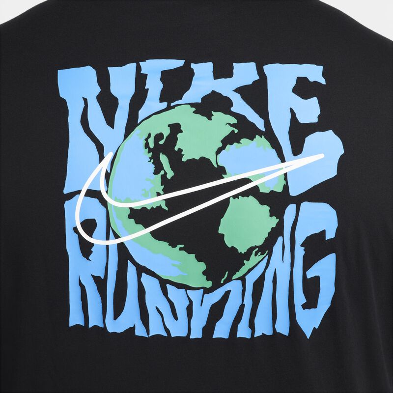 Nike Df Tee Marathon Energy, NEGRO, hi-res