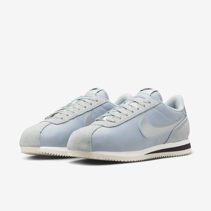 Nike Cortez Textile, Piedra Pómez Claro/Marrón Verdoso Claro/Negro/Plata Metalizado, hi-res