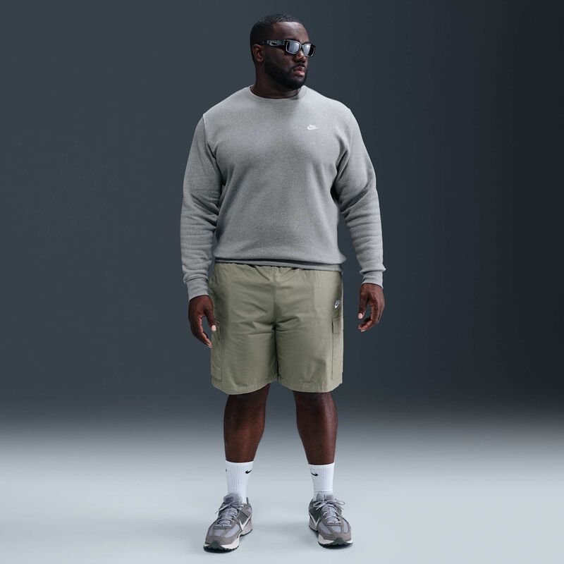 Nike Club, Gris Oscuro Jaspeado/Blanco, hi-res
