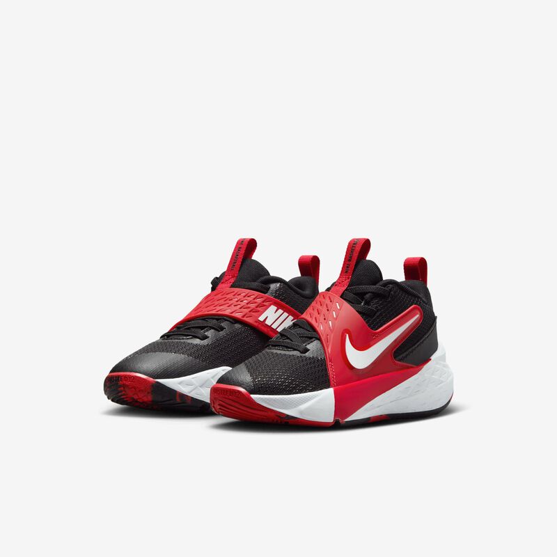 Nike Team Hustle D 12, Negro/Rojo Universitario/Blanco, hi-res