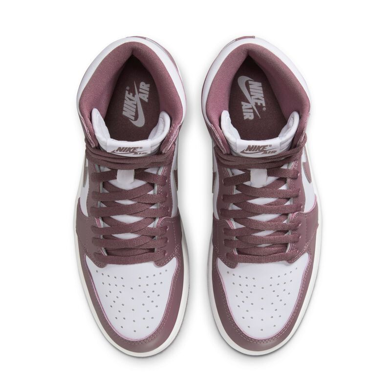 Air Jordan 1 Retro High OG, Blanco/Blanco/Malva cielo J, hi-res