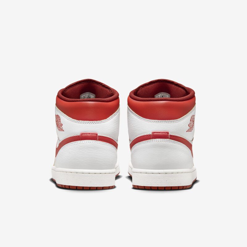 Air Jordan 1 Mid SE, Blanco/Langosta-Duna Rojo-Vela, hi-res