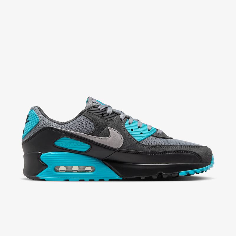 Nike Air Max 90, Gris Azulado/Cactus Empolvado/Negro/Gris Lobo, hi-res