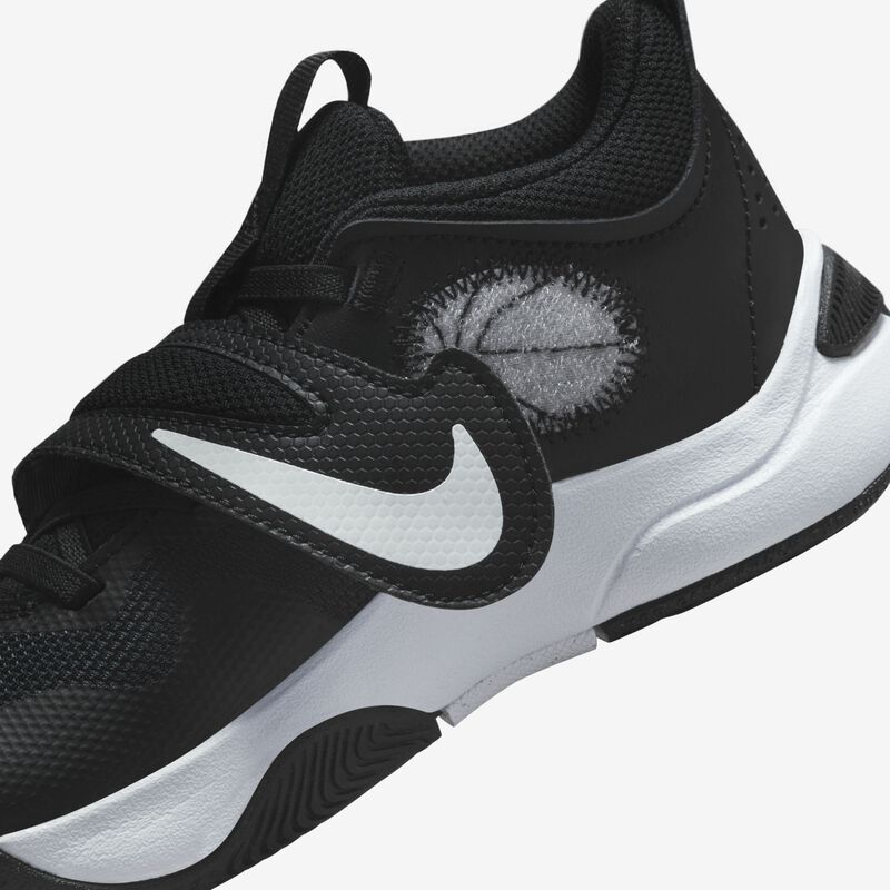 Nike Team Hustle D 11, Negro/Blanco, hi-res