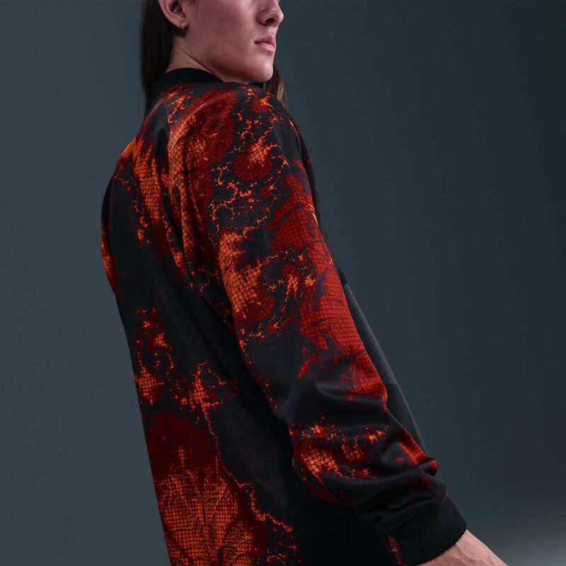 Netherlands Authentic Goalkeeper, Negro/Hipercarmes&iacute;/Blanco, hi-res