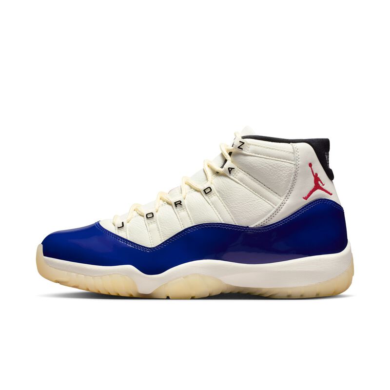 Air Jordan 11 Retro "Rare Air", Azul real intenso/Vela/Negro/Rojo fuego, hi-res