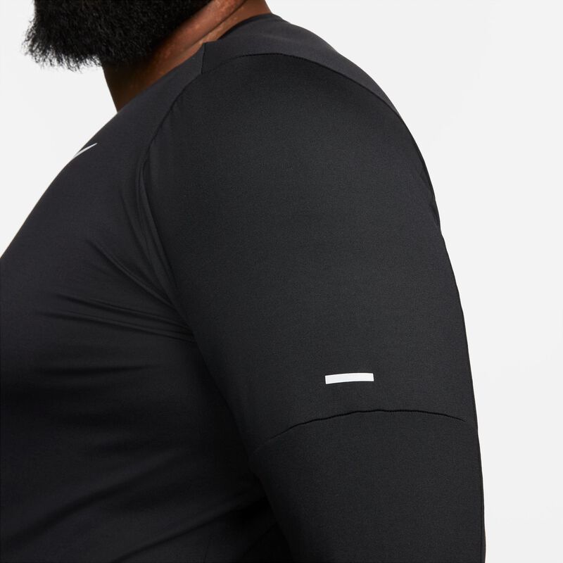 Nike Dri-FIT Element, Negro/Plata Reflectante, hi-res
