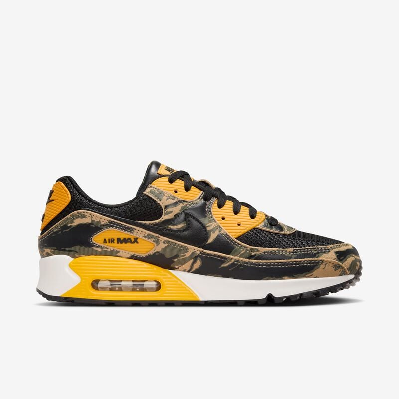 Nike Air Max 90 Premium, Negro/Oro Universitario/Beige Paracaídas/Negro, hi-res