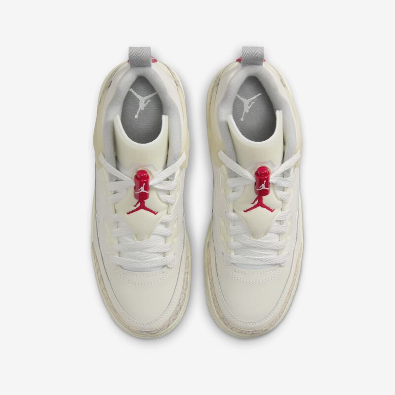 Jordan Spizike Low, Vela/Leche de coco/Arenisca/Rojo universitario, hi-res