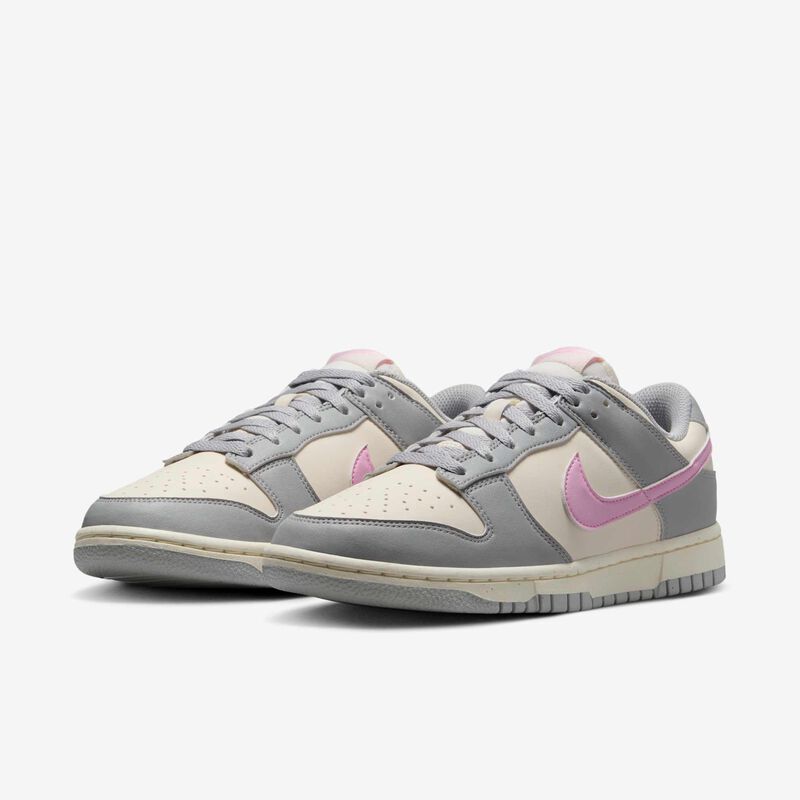 Nike Dunk Low, Gris Humo Claro/Marfil Pálido/Rosa Amanecer, hi-res