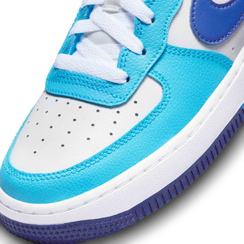 Nike Air Force 1 LV8 2, Blanco/Azul real intenso/Azul báltico/Azul fotográfico claro, hi-res