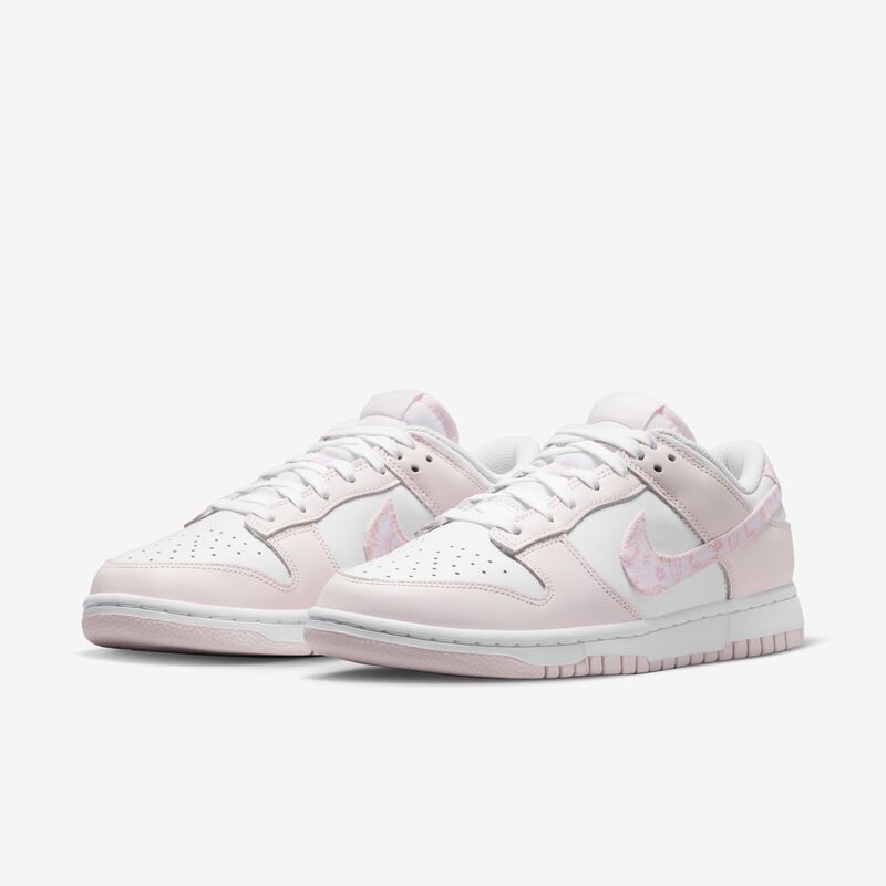 Nike Dunk Low, Blanco/Rosa suave medio/Rosa perla, hi-res