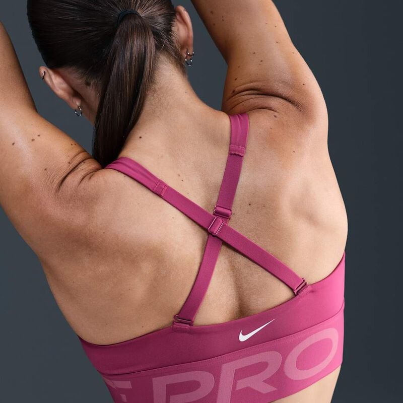 Nike Pro Indy Plunge, Remolacha Dulce / Baya Del Desierto / (Blanco), hi-res