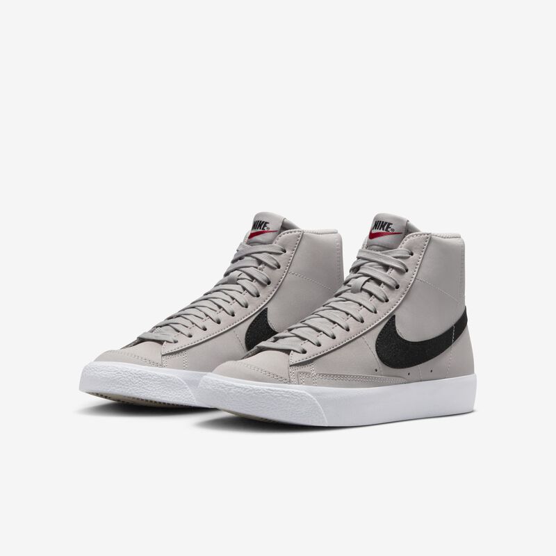 Nike Blazer Mid '77, Plata Metalizada/Negro-Blanco-Mineral De Hierro Claro, hi-res
