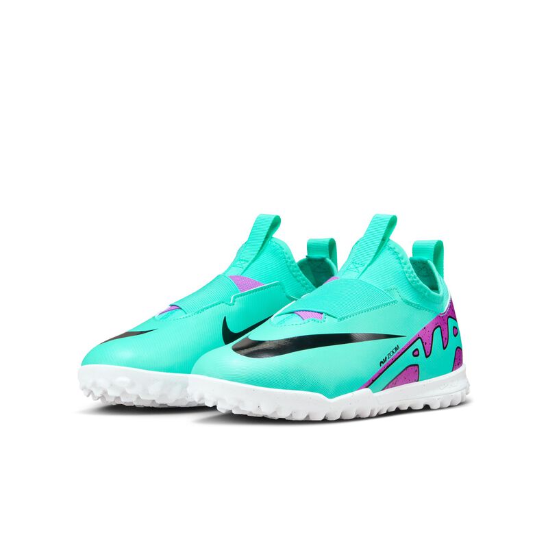 Nike Jr. Zoom Mercurial Vapor 15 Academy TF, Hiperturquesa/Negro/Blanco/Sueño fucsia, hi-res