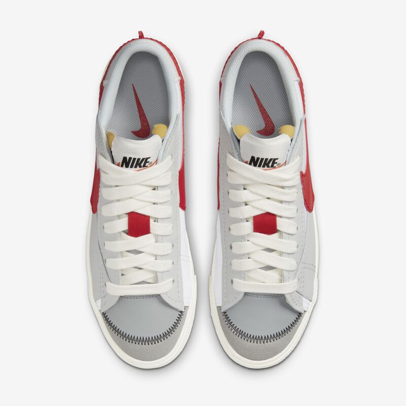 Nike Blazer Low '77 Jumbo, Blanco/Polvo fotón/Gris humo claro/Rojo, hi-res