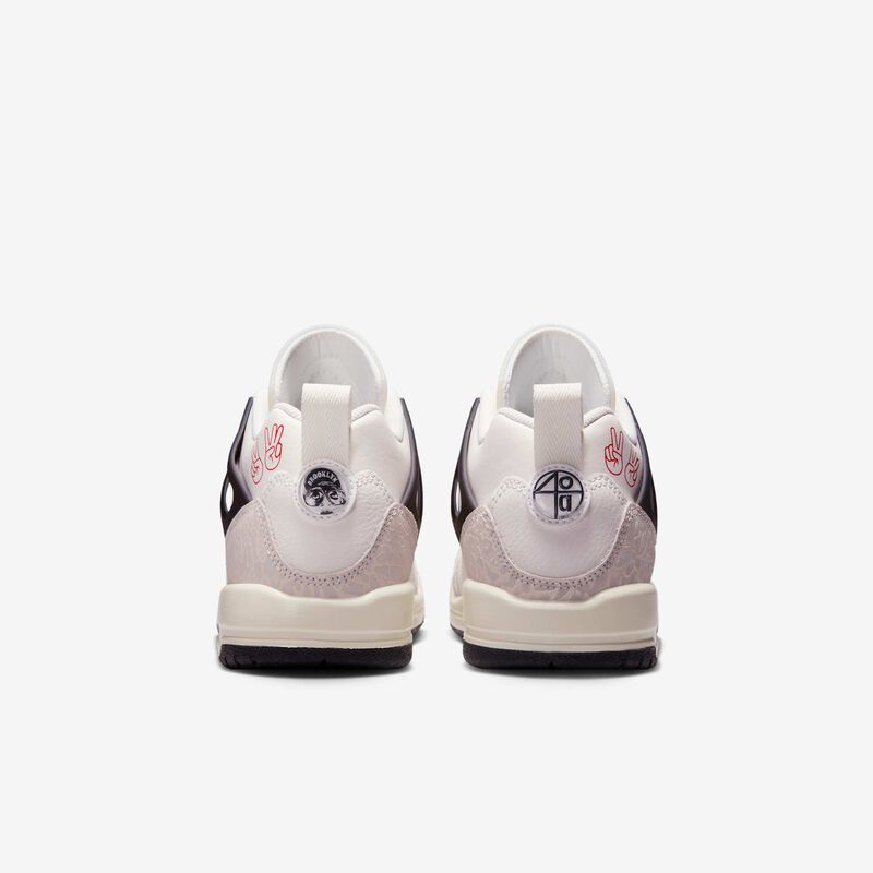 Jordan Spizike Low, Vela/Negro/Verde Pino/Naranja, hi-res
