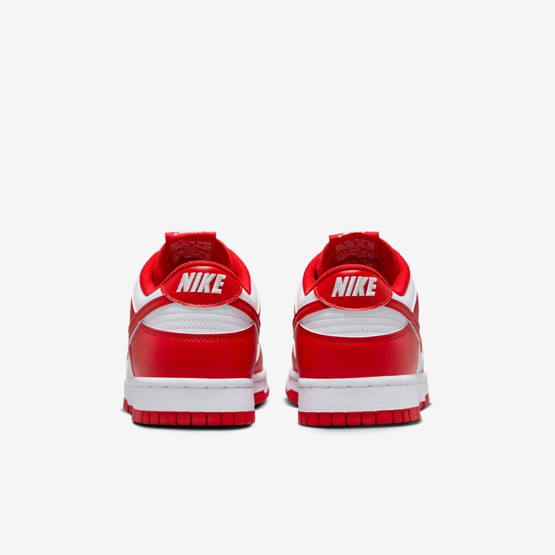 Nike Dunk Low Retro, Blanco/Blanco/Rojo Universitario, hi-res
