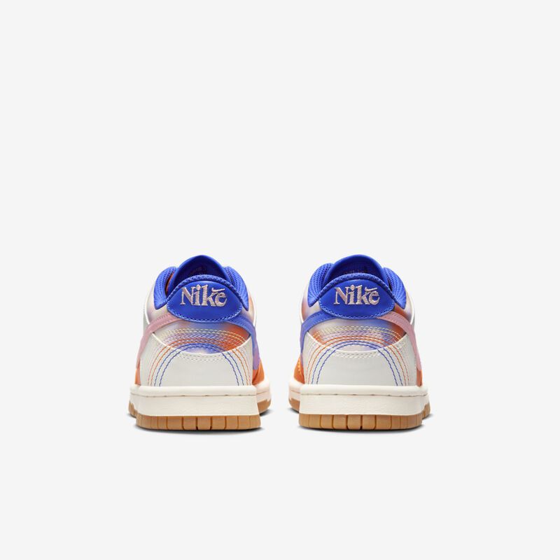 Nike Dunk Low SE, Naranja seguridad/Vela/Azul gozo/Rosa suave medio, hi-res