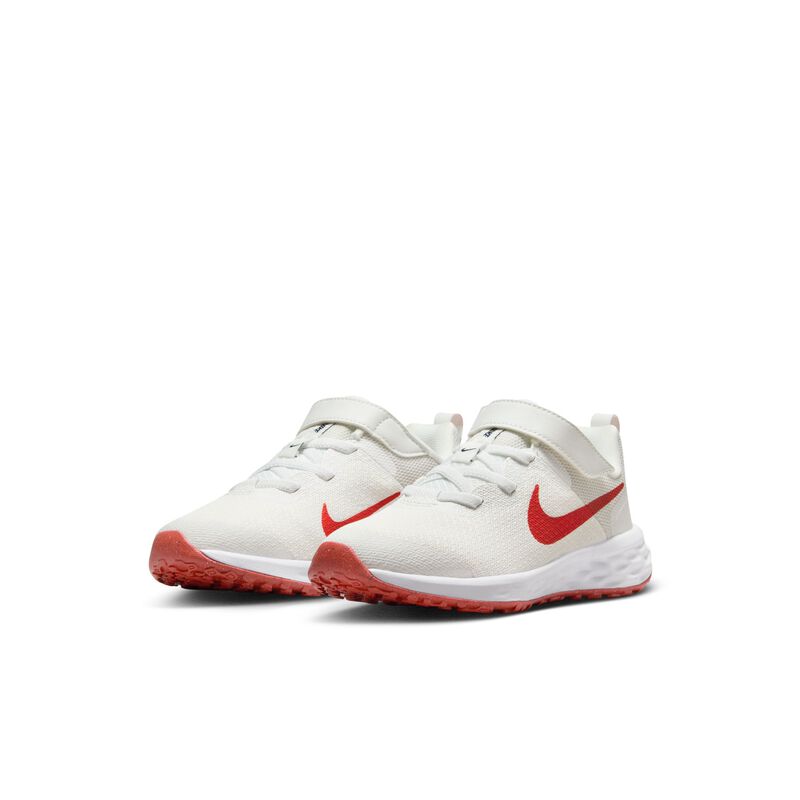 Nike Revolution 6, Blanco Cumbre/Obsidiana/Blanco/Pista Roja, hi-res