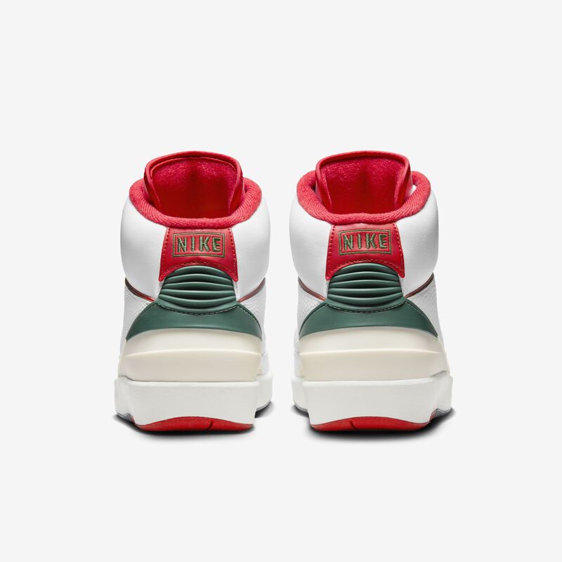 Air Jordan 2 "Origins", Blanco/Abeto/Vela/Rojo pasión, hi-res
