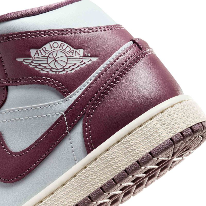 Air Jordan 1 Mid, Platino puro/Vela/Sky J Malva, hi-res