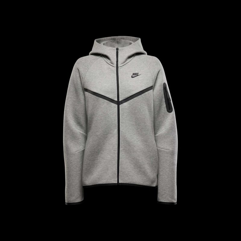 Nike Sportswear Tech Fleece Windrunner, Gris Oscuro Jaspeado/Negro, hi-res