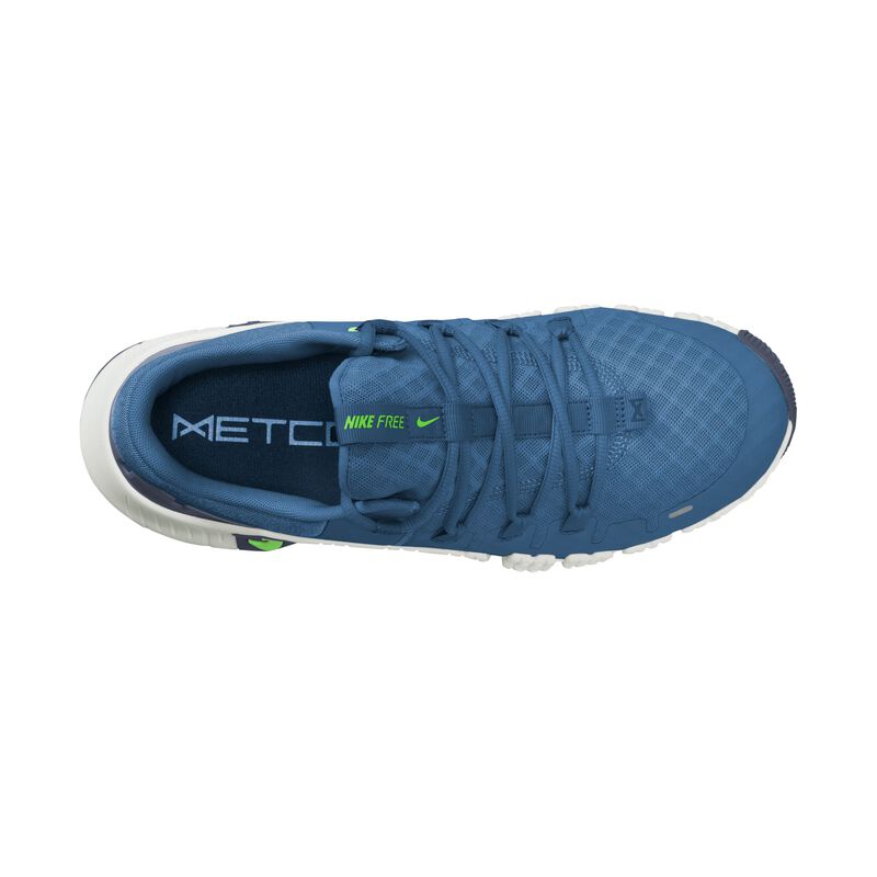 Nike Free Metcon 5, Azul Cancha/Trueno Azul/Tinte Platino/Huelga Verde, hi-res