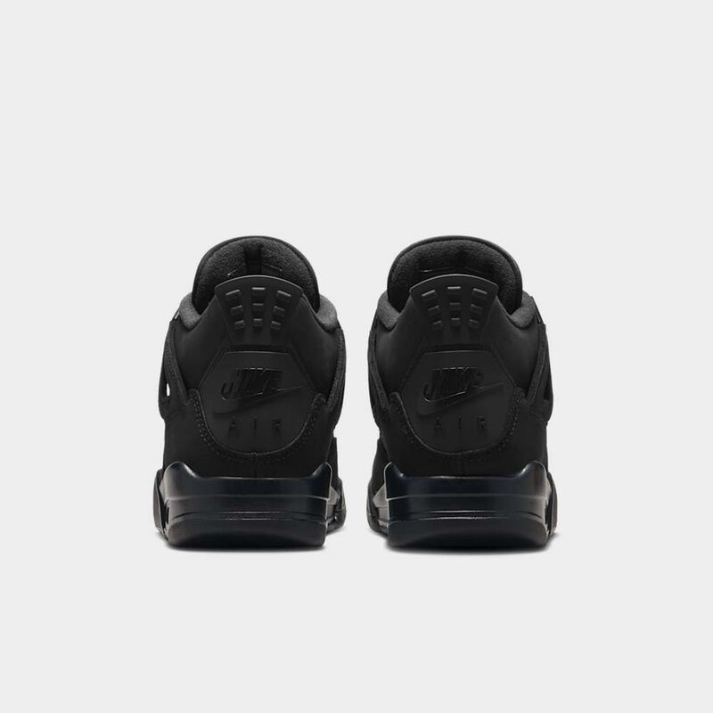Air Jordan 4 Retro, Negro/Negro-Lit Grafito, hi-res