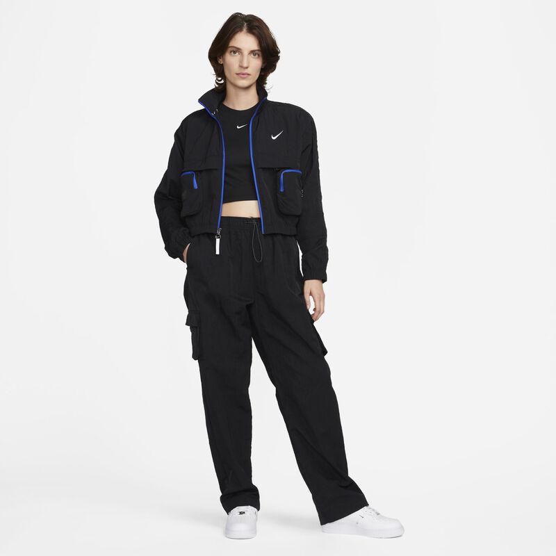 Nike Sportswear City Utility, Negro/Negro/Hyper royal/Blanco, hi-res