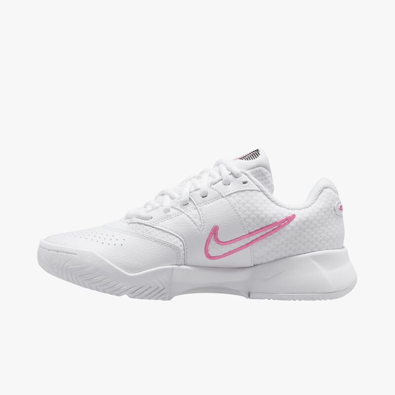 NikeCourt Lite 4, Blanco/Negro/Rosa Alegre, hi-res