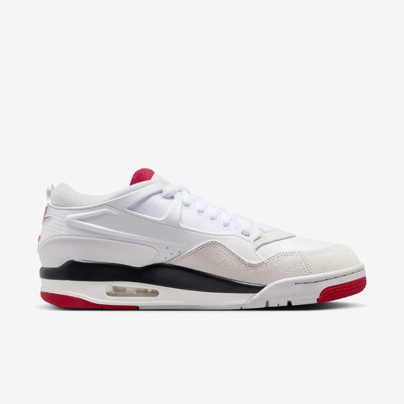 Air Jordan 4 RM, Blanco/Negro/Gris Neutro/Rojo Universitario, hi-res