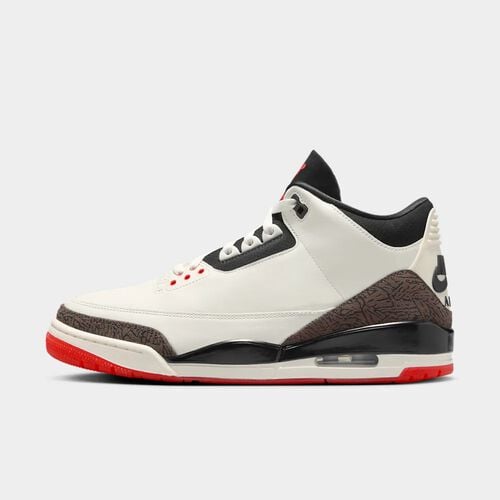 Air Jordan 3 Retro "Sail and University Red", Vela/Rojo universitario/Marfil p&aacute;lido/Negro, hi-res