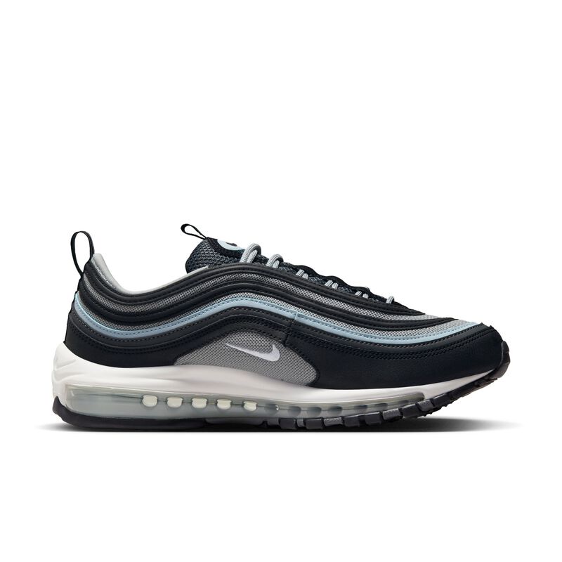 Nike Air Max 97, Negro/Gris hierro/Blanco cumbre/Tinte azul, hi-res