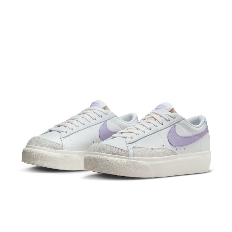 Nike Blazer Low Platform, Blanco/Lila Bloom-Vela, hi-res